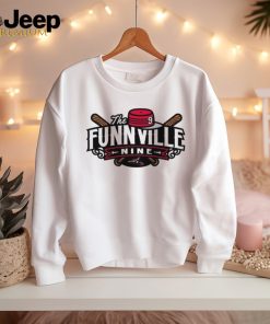 The Funnville Nine podcast of Richmond Flying Squirrels logo shirt