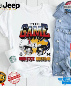 The Game Ohio State Buckeyes vs Michigan Wolverines helmet vintage shirt