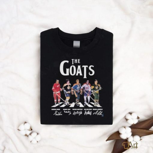 The Goats Players Hockey Abbey Road Howe Orr Gretzky Beliveau And Lemieux Signatures Shirt