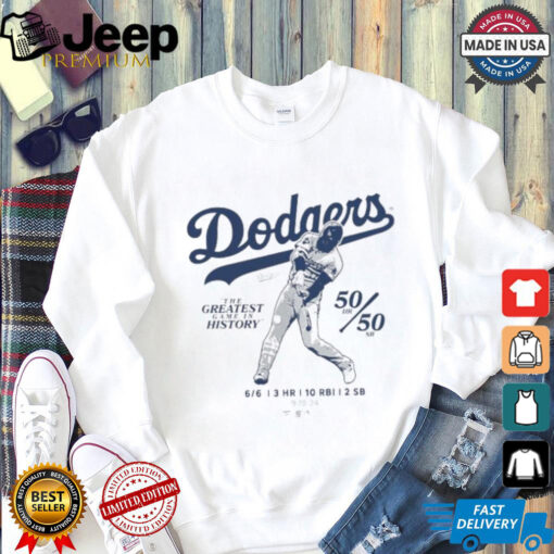 The Greatest Game In History Shohei Ohtani Los Angeles Dodgers 6 for 6 T Shirt