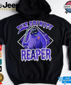 The Grimace Reaper Queens baseball parody MLB shirt