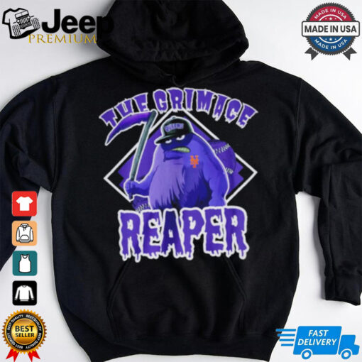 The Grimace Reaper Queens baseball parody MLB shirt