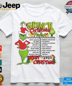 The Grinch Christmas Playlist Merry Christmas 2024 T Shirt