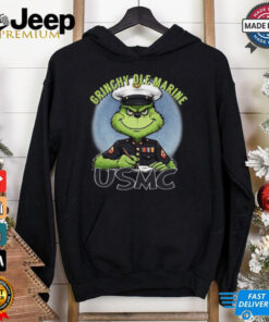 The Grinch Grinchy Ole Marine USMC Merry Christmas Shirt