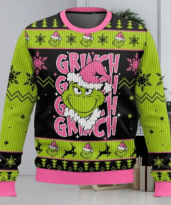 The Grinch In My Pink Christmas Era Ugly Christmas Sweater