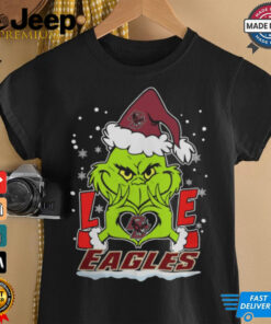 The Grinch Love Heart 2024 Boston College Eagles Football Christmas Shirt