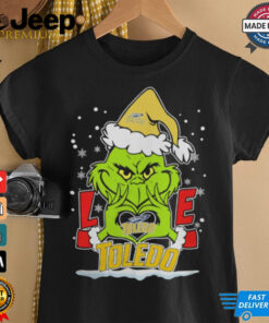 The Grinch Love Heart 2024 Toledo Rockets Football Christmas Shirt