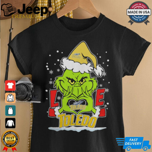 The Grinch Love Heart 2024 Toledo Rockets Football Christmas Shirt