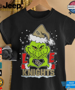 The Grinch Love Heart 2024 UCF Knights Football Christmas Shirt