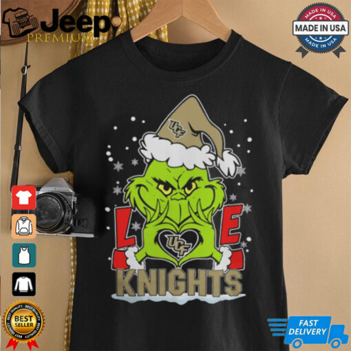 The Grinch Love Heart 2024 UCF Knights Football Christmas Shirt