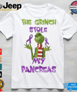 The Grinch Stole My Pancreas Cancer Awareness Christmas Shirt