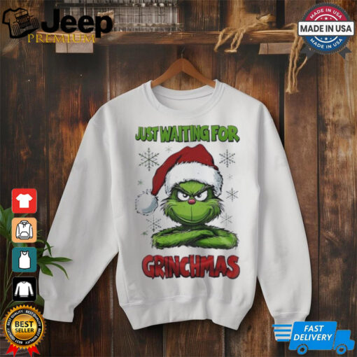 The Grinch just waiting for Grinchmas X Mas 2024 shirt