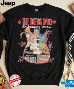 The Guess Who band 60th anniversary collection guitar signatures shirt