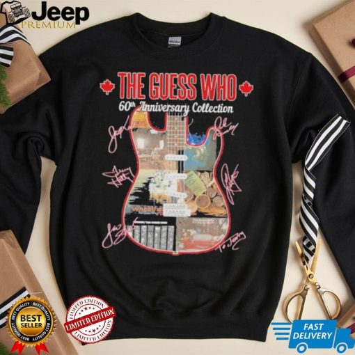 The Guess Who band 60th anniversary collection guitar signatures shirt