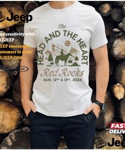 The Head And The Heart Red Rocks 2024 Event T Shirt