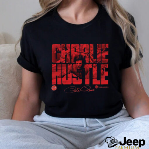 The Hit King Charlie Hustle Pete Rose Signature t shirt