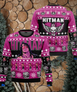 The Hitman Bret Hart Wrestler Ugly Christmas Sweater