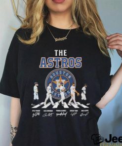 The Houston Astros Abbey Road Tucker Bregman Alvarez Jeremy Pena And Altuve Signatures Shirt