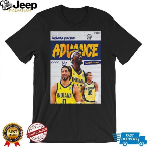 The Indiana Pacers Advance To The Second Round 2024 NBA Playoffs T Shirt