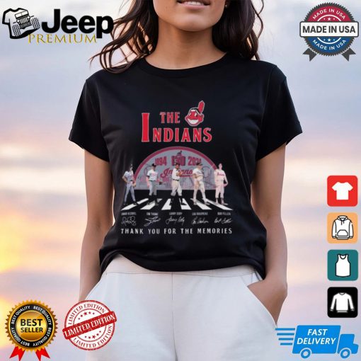 The Indians Abbey Road 130 Years Of 1894 2024 Thank You For The Memories Signatures Shirt