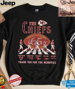 The Kansas City Chiefs Abbey Road NFL Thank You For The Memories Signatures shirt