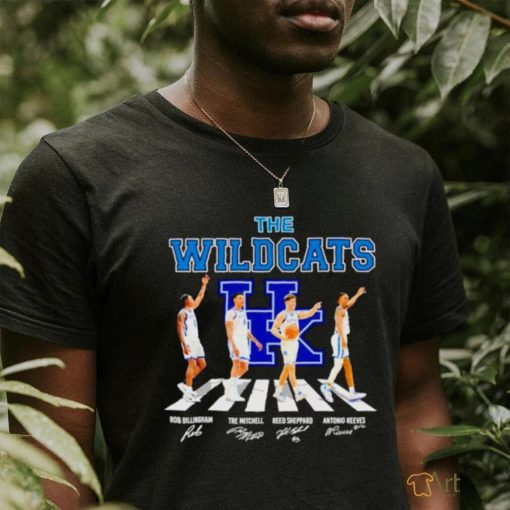 The Kentucky Wildcats basketball abbey road signatures shirt