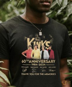 The Kinks 60th Anniversary 1984 2024 Thank You For The Memories T Shirt