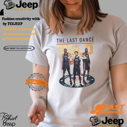 The Last Dance Paris 2024 Gold Stephen Curry T Shirt