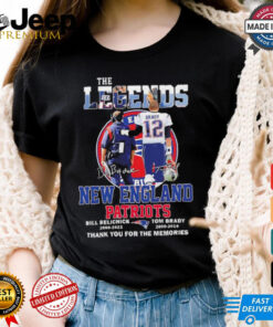 The Legends New England Patriots Bill Belichick & Tom Brady thank you shirt