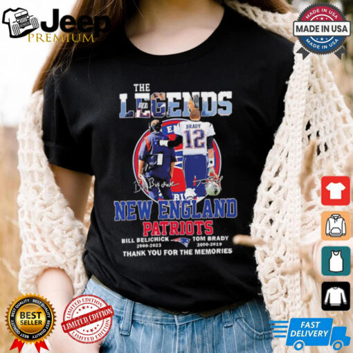 The Legends New England Patriots Bill Belichick & Tom Brady thank you shirt