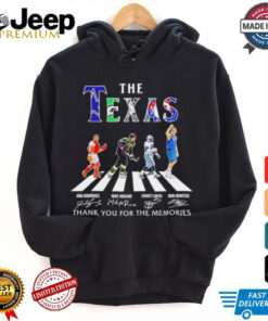 The Legends Texas sports teams thank you for the memories shirt