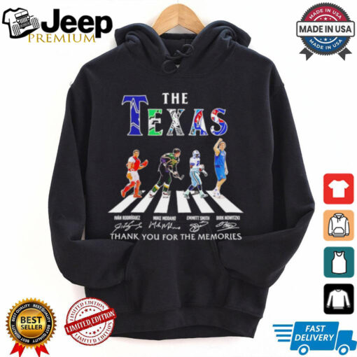 The Legends Texas sports teams thank you for the memories shirt