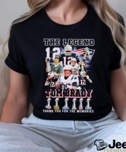 The Legends Tom Brady #12 Patriots thank you for the memories shirt