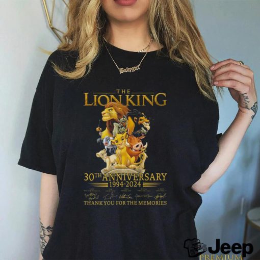 The Lion King Thank You For The Memories 1994 2024 T Shirt