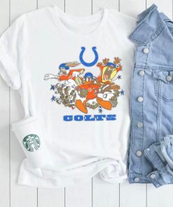 The Looney Tunes cartoon Indianapolis Colts football logo characters shirt