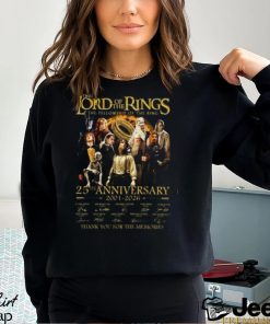 The Lord Of The Rings The Fellowship Of The Ring 25th Anniversary 2001 2026 Thank You For The Memories T Shirt