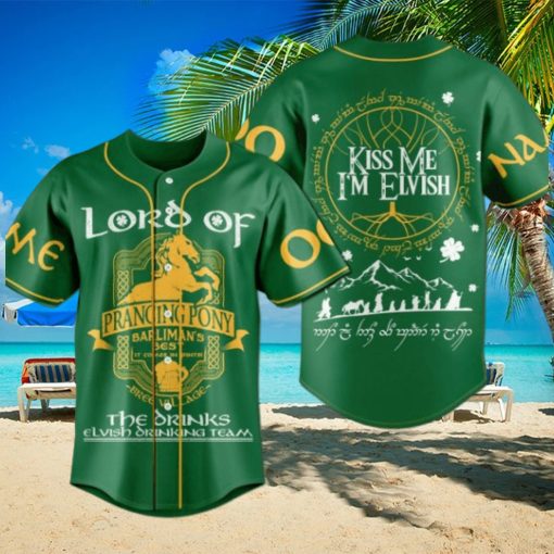 The Lord Of The Rings The Prancing Pony Custom Baseball Jersey