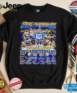 The Los Angeles Chargers 65th anniversary 1959 2024 signatures shirt