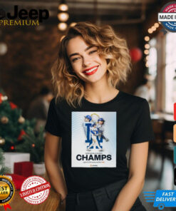 The Los Angeles Dodgers Are World Series Champions Odds To Win World Series 750 t shirt