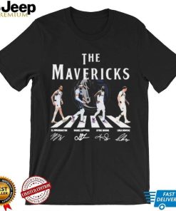 The Mavericks Abbey Road Pj Washington Daniel Gafford Kyrie Irving And Luka Doncic Signatures Shirt