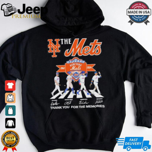 The Mets Abbey Road NLCS 62 Years 1962 2024 Thank You For The Memories Signatures Shirt