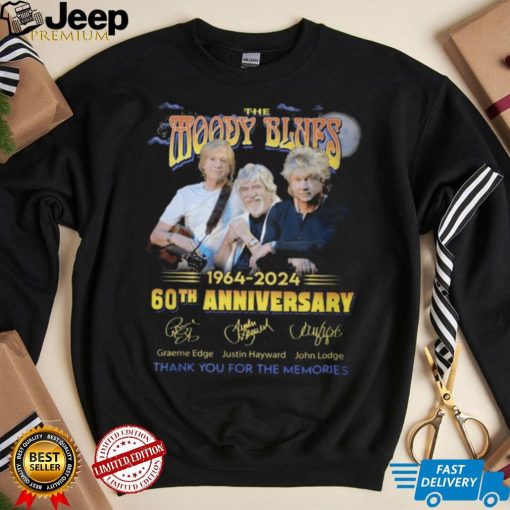 The Moody Blues 1964 2024 60th Anniversary Thank You For The Memories T Shirt