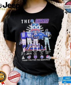 The NY Giants Players 100 Season Thank You For The Memoirs Signatures Shirt