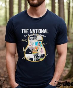 The National Band 25th anniversary Collection Guitar Signatures Shirt