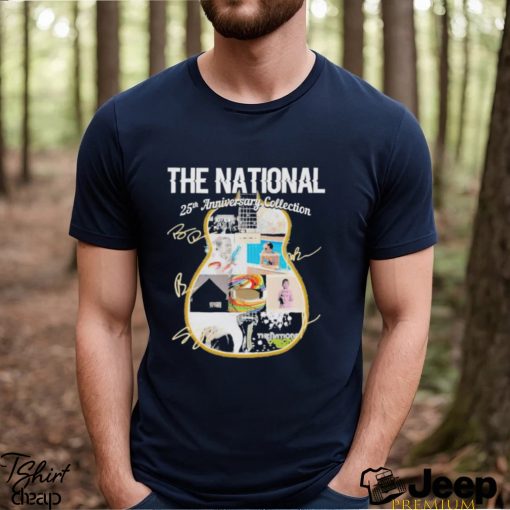 The National Band 25th anniversary Collection Guitar Signatures Shirt