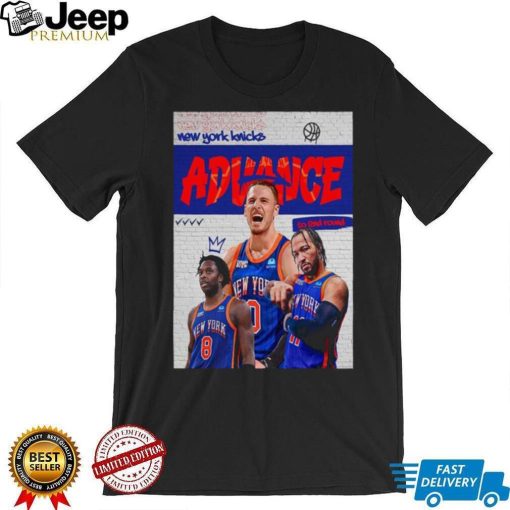 The New York Knicks Advance To The Second Round 2024 NBA Playoffs T Shirt