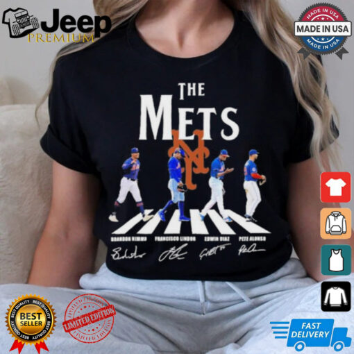 The New York Mets Abbey Road Nimmo Lindor Diaz And Alonso Shirt