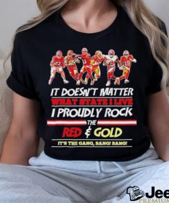 The Niners Proudly Rock The Red And Gold It’s The Gang Bang Bang Shirt