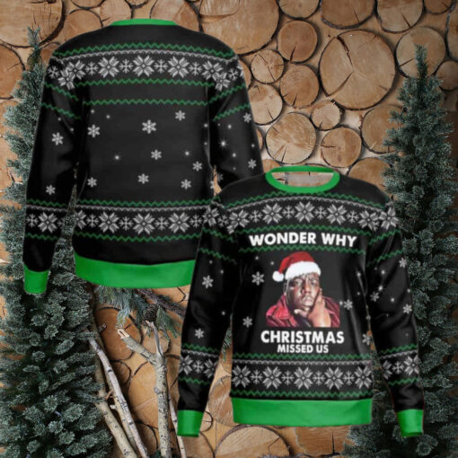 The Notorious Big Wonder Why Christmas Missed US Biggie Chirstmas Gifts 2024 For Family And Friends Ugly Sweater