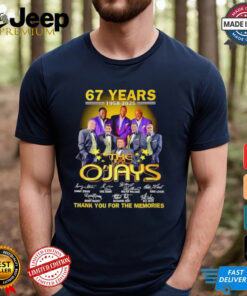 The O’Jays 67 years 1958 2025 thank you for the memories signature shirt